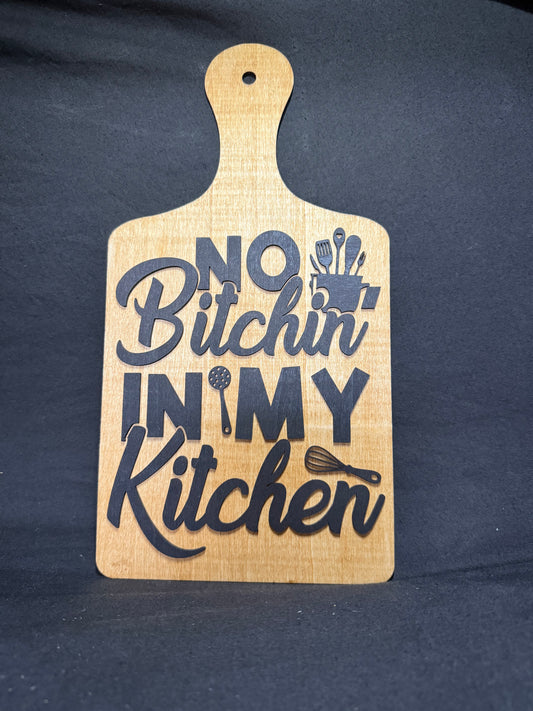 wall hanger - No Bitchin in my Kitchen