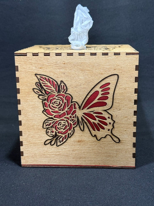 The Butterfly Tissue box