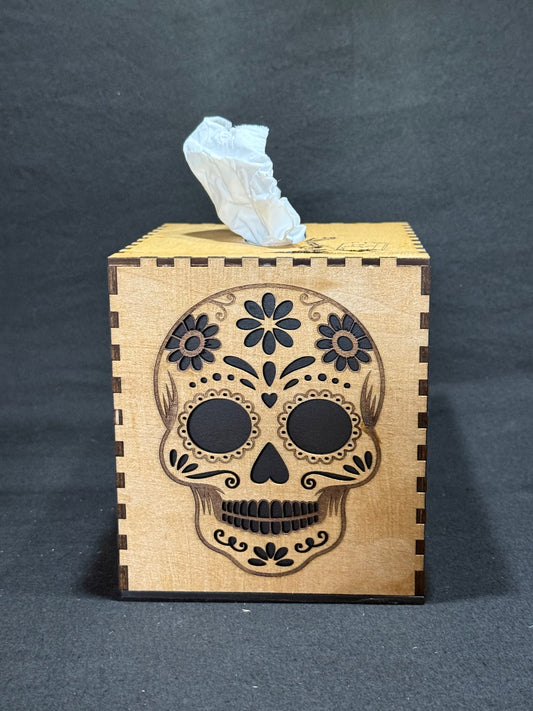 Skull design Tissue Box
