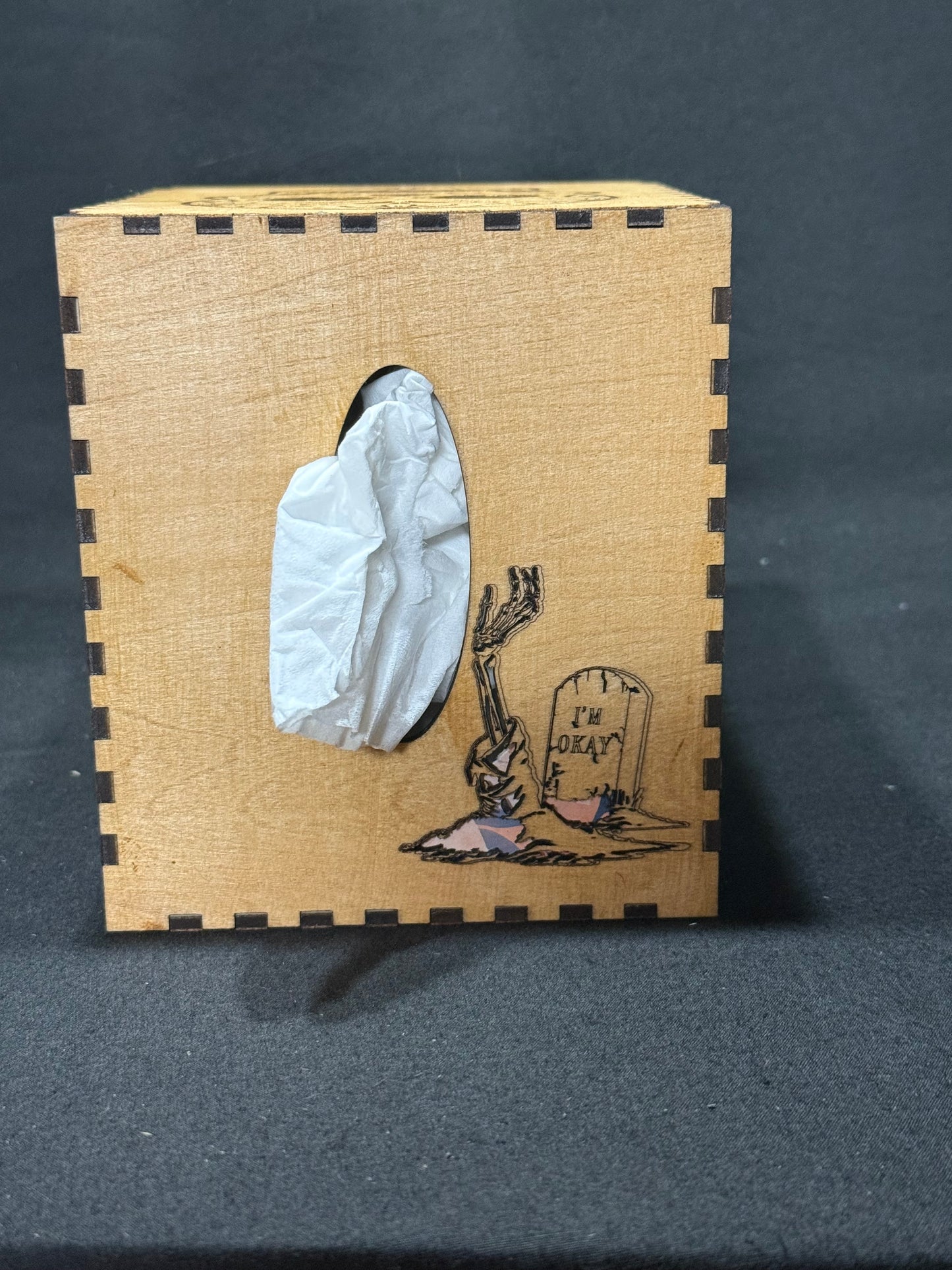 Skull design Tissue Box