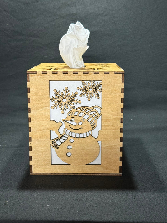 F - Let it Snow Tissue Box