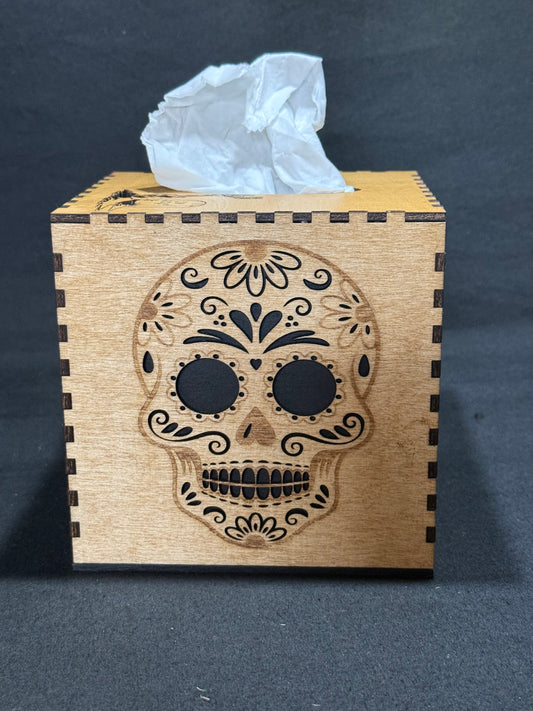 Skull design Tissue Box