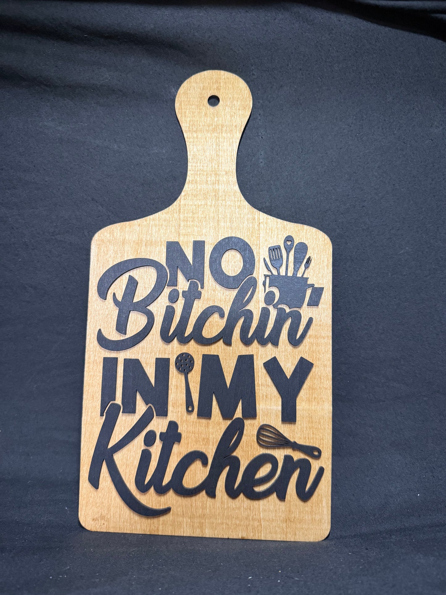 wall hanger - No Bitchin in my Kitchen